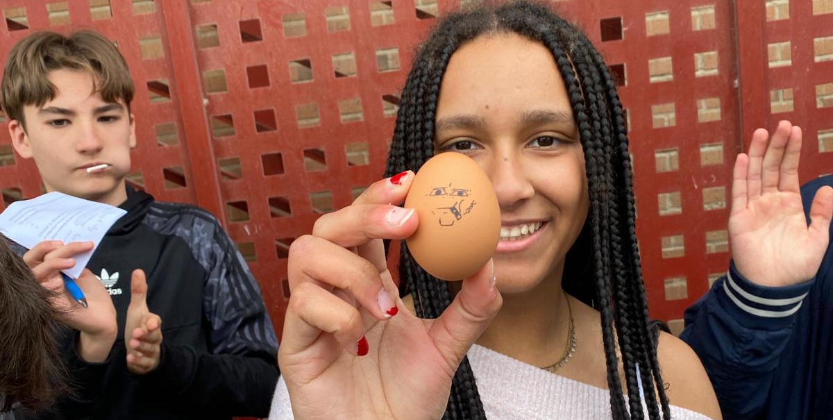 ¡Desafío superado! Concurso de lanzamiento de huevos