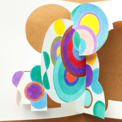 Recreación de la obra de Sonia Delaunay a través del pop-up